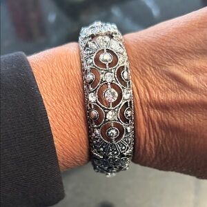 Vintage Silver Filigree Bracelet